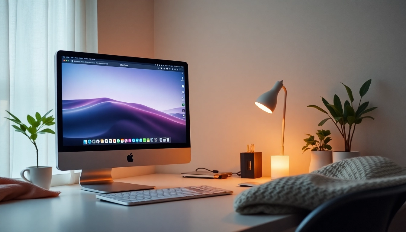 Using wps中文版 software for efficient document creation and editing in a stylish workspace.